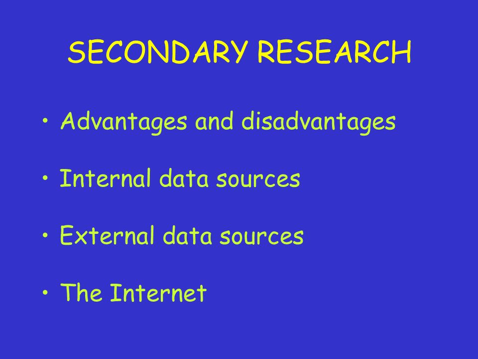 secondary research internal sources Internal data sources for secondary market research this data source lies within the organization for example – sales invoices, receipts, debtors etc are all sources of internal information. secondary research internal sources Internal data sources for secondary market research this data source lies within the organization for example – sales invoices, receipts, debtors etc are all sources of internal information.