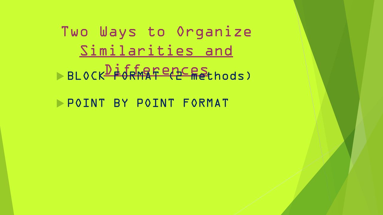 Point By Point Essay Format