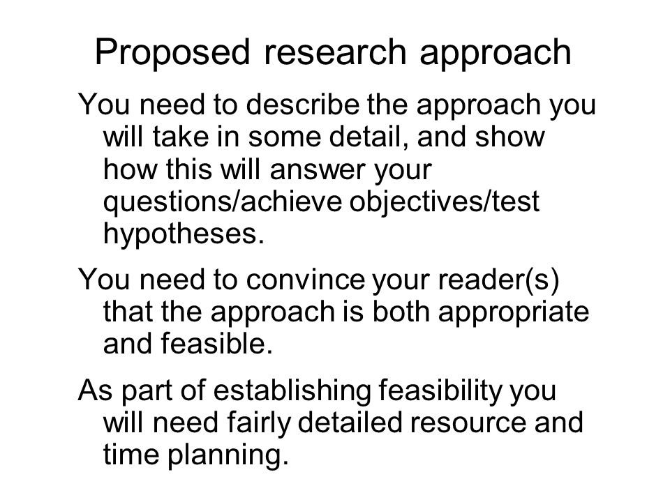 Purposes Of Research Proposal