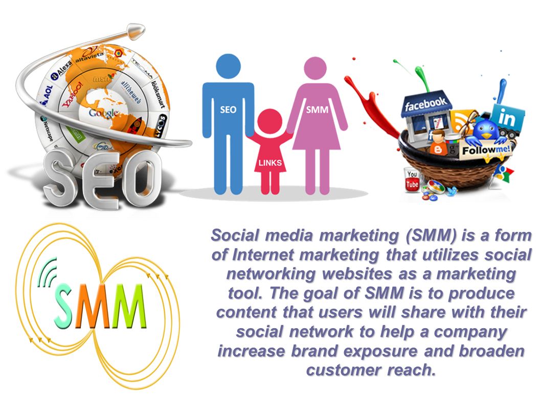 Social media marketing (SMM) is a form of Internet marketing that utilizes social networking websites as a marketing tool.