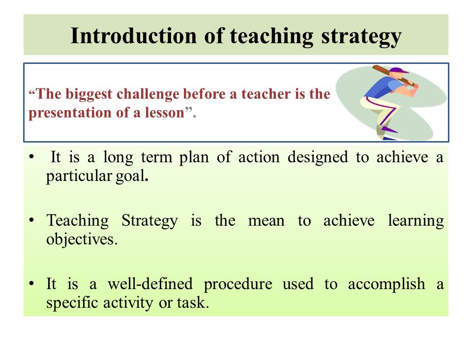 introduction in teaching learning in