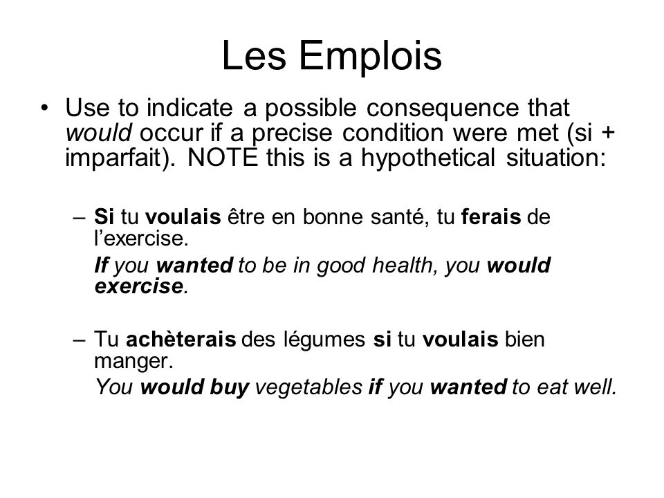 le conditionnel formation just like future tense use the how to form imparfait