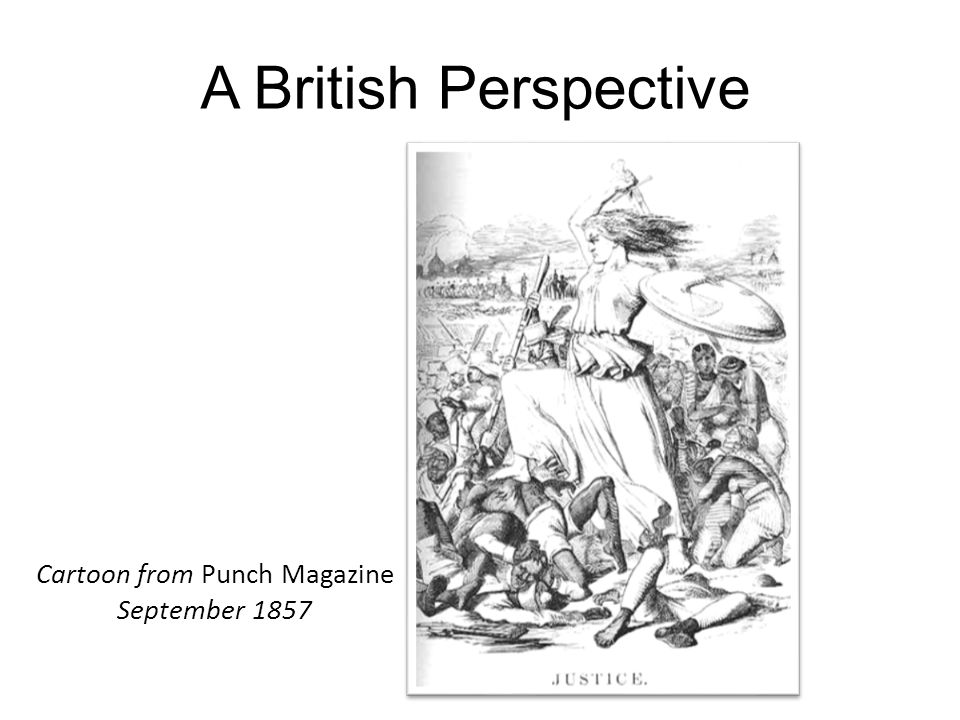 A British Perspective Cartoon from Punch Magazine September 1857
