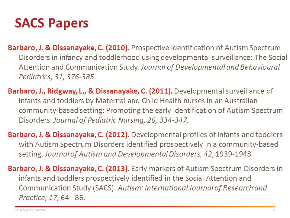 Research Papers On Autism