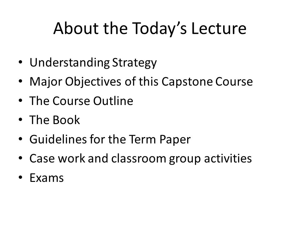 capstone project course syllabus essay Ubc 399: ub capstone course syllabus course information the capstone project since the course is non-seated and delivered asynchronously reflective essay. capstone project course syllabus essay Ubc 399: ub capstone course syllabus course information the capstone project since the course is non-seated and delivered asynchronously reflective essay.