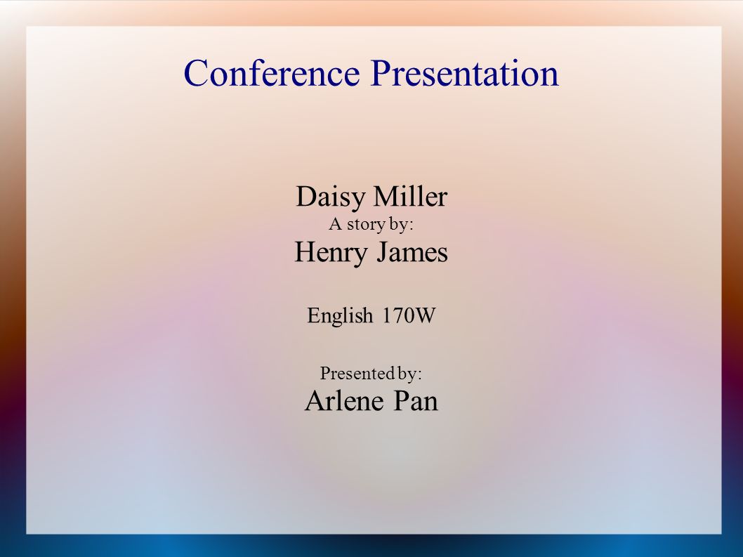 Essay on daisy miller by henry james