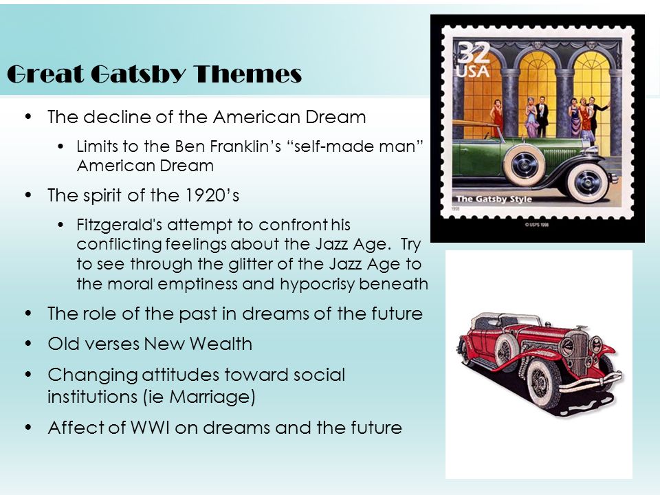 the theme of the american dream the theme of the american dream