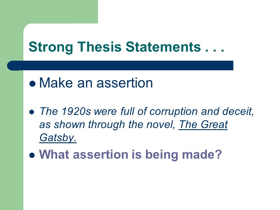 strong thesis statement examples 91 developing a strong, clear thesis statement a strong thesis statement must be precise enough to allow for a examples of appropriate thesis statements. strong thesis statement examples 91 developing a strong, clear thesis statement a strong thesis statement must be precise enough to allow for a examples of appropriate thesis statements.