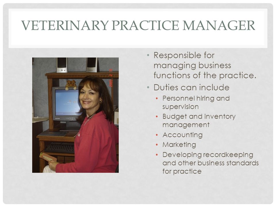 practice manager duties