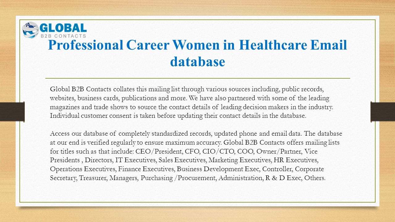 database contact list