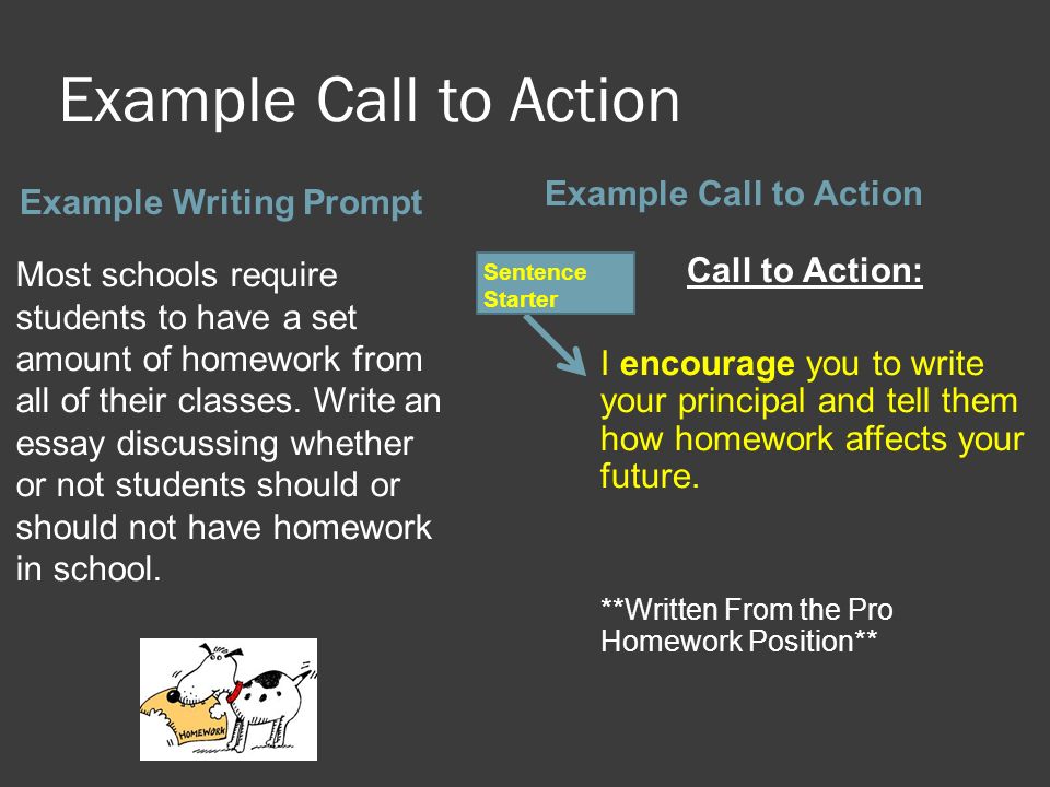 examples of call to action in essays