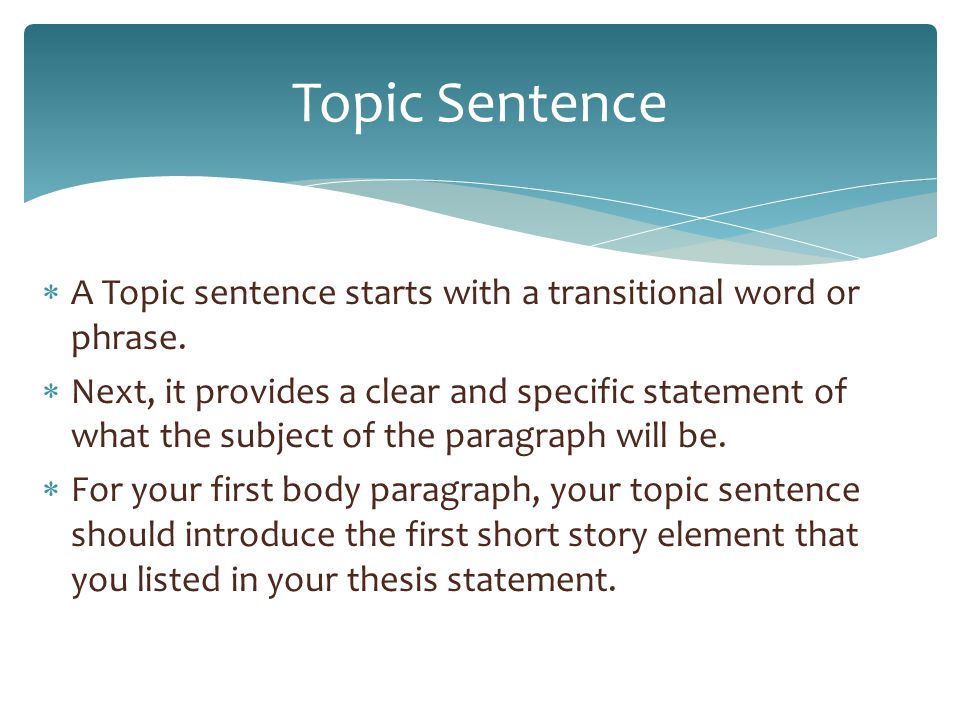College Essay Example Essay Topic Sentence Starters Mla 5 Paragraph Essay also Fitness Essay Essay Topic Sentence Starters Research Paper On Martin Luther King Technology In Education Essay