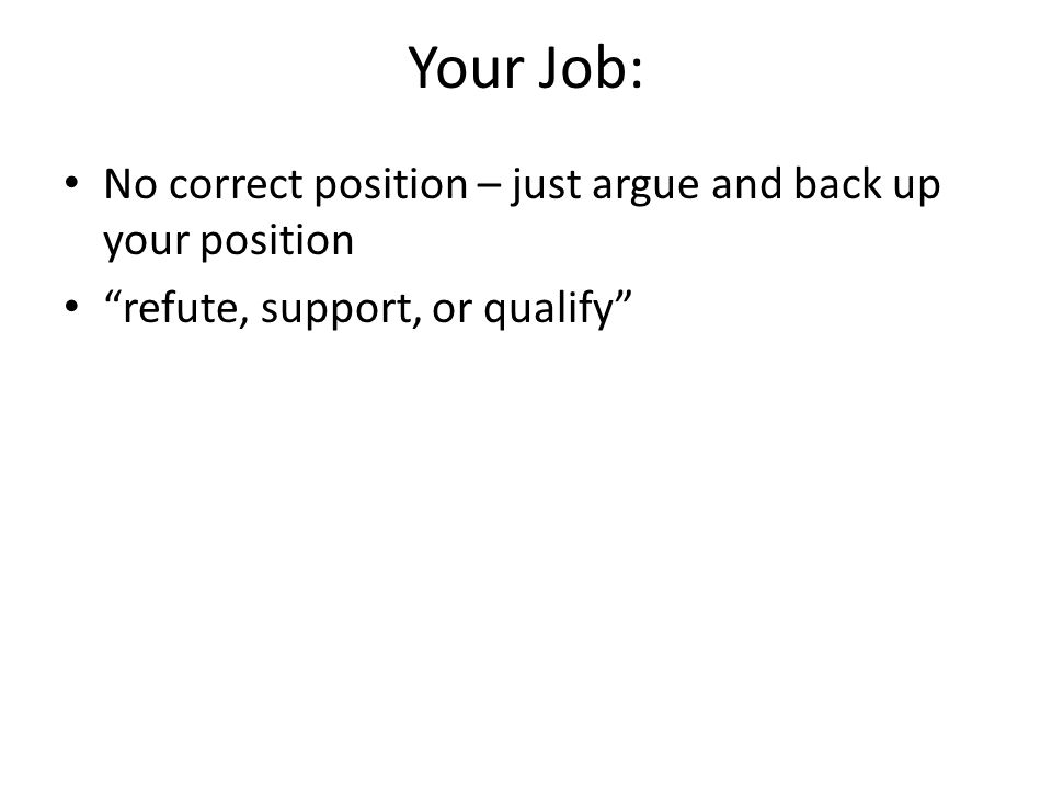 Example Of Short Argumentative Essay