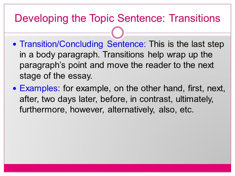 transitions for a conclusion paragraph