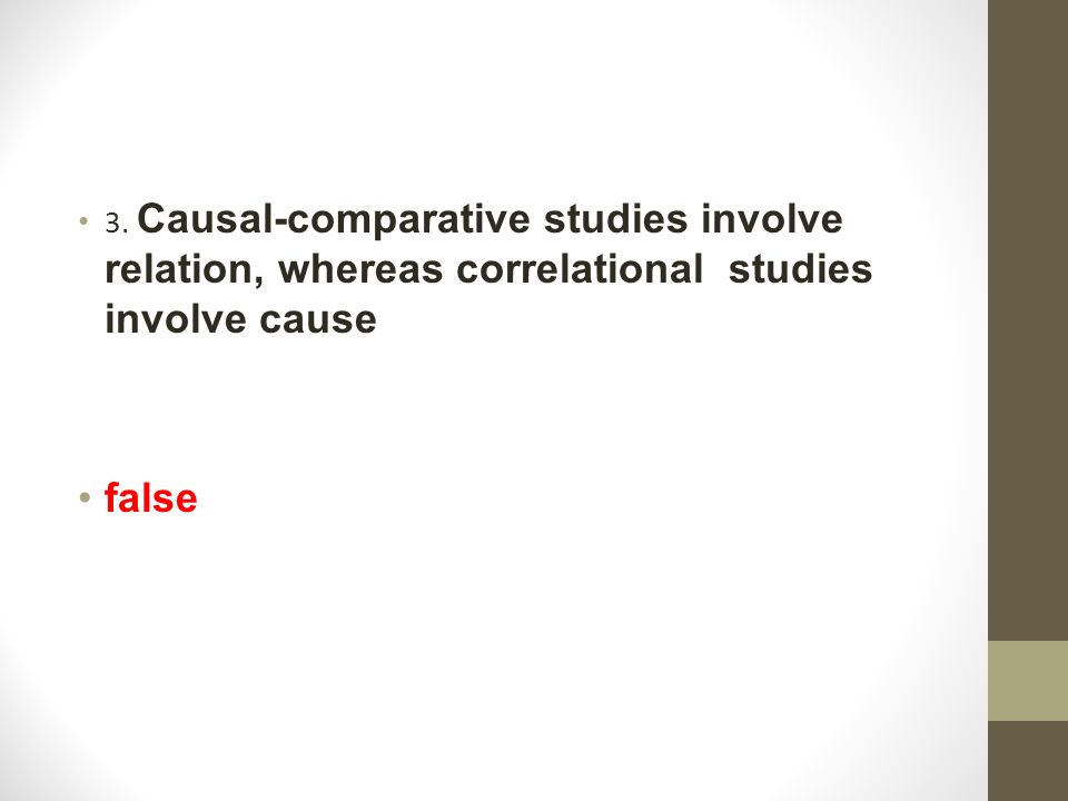 causal comparative study