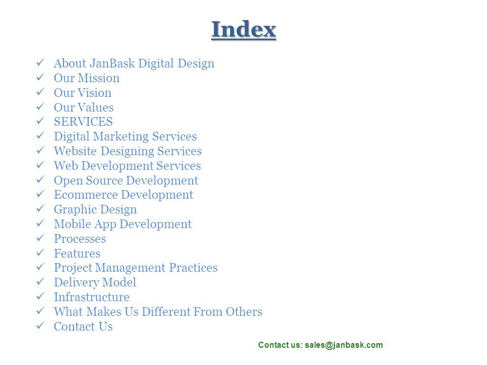 Index About JanBask Digital Design Our Mission Our Vision Our Values SERVICES Digital Marketing Services Website Designing Services Web Development Services Open Source Development Ecommerce Development Graphic Design Mobile App Development Processes Features Project Management Practices Delivery Model Infrastructure What Makes Us Different From Others Contact Us Contact us:
