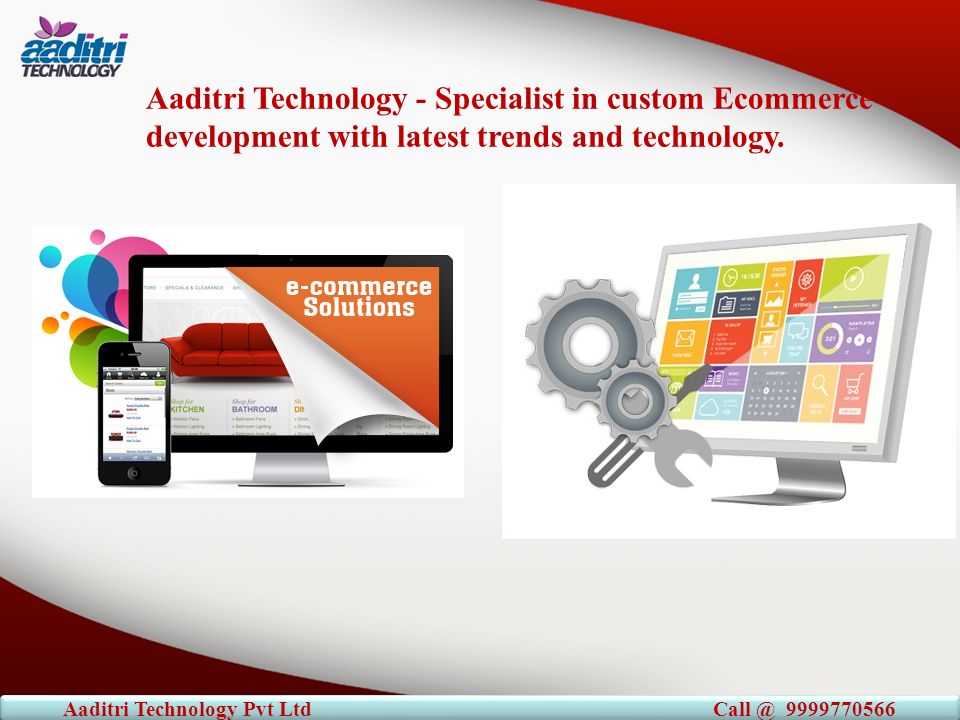 Aaditri Technology - Specialist in custom Ecommerce development with latest trends and technology.
