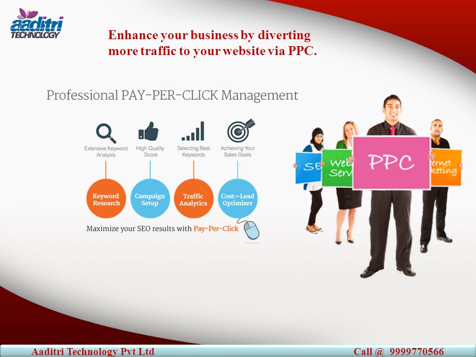 Enhance your ‪‎business‬ by diverting more traffic to your ‪‎website‬ via ‪‎PPC‬.‬‬‬‬‬‬‬‬‬ Aaditri Technology Pvt Ltd