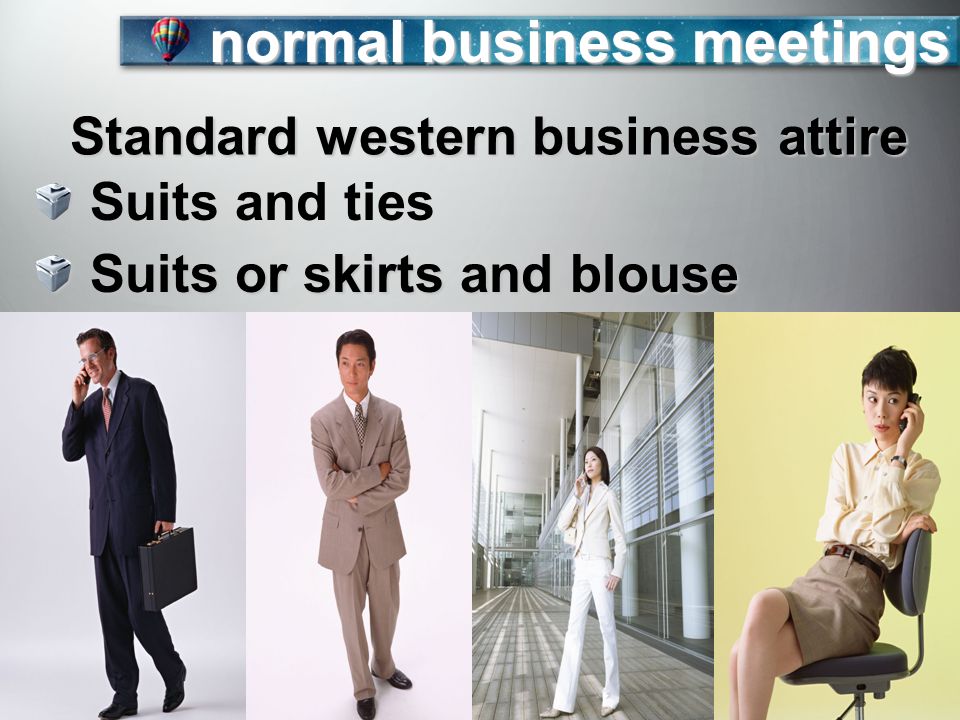 western business attire