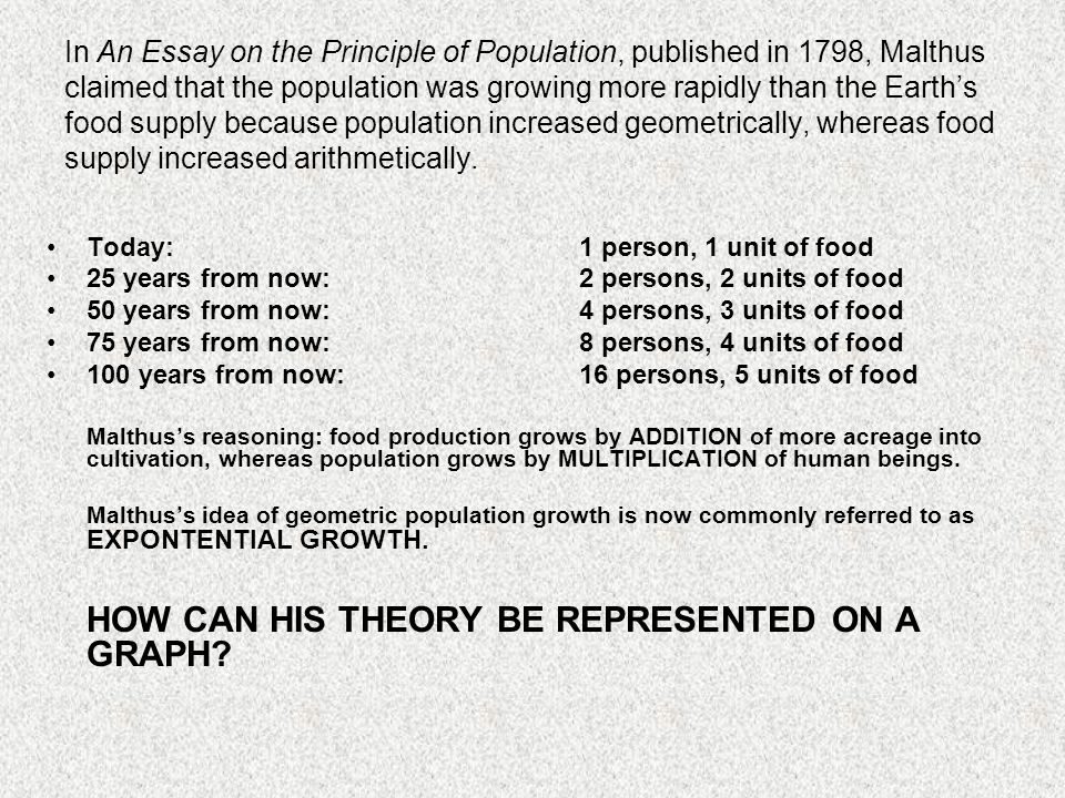 essay on the principles of population essay on the principles of population