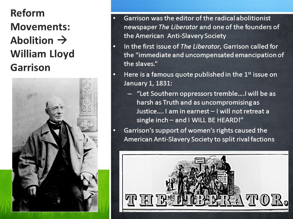the influence of william lloyd garrison the influence of william lloyd garrison