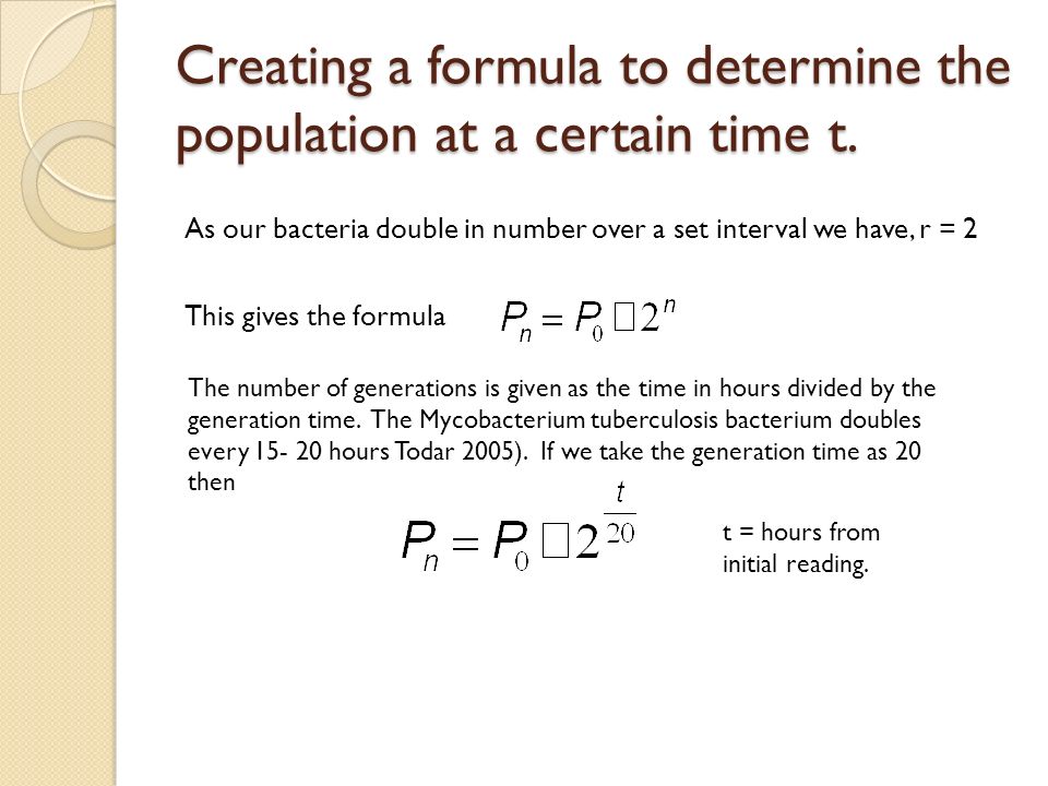 how to calculate generation time