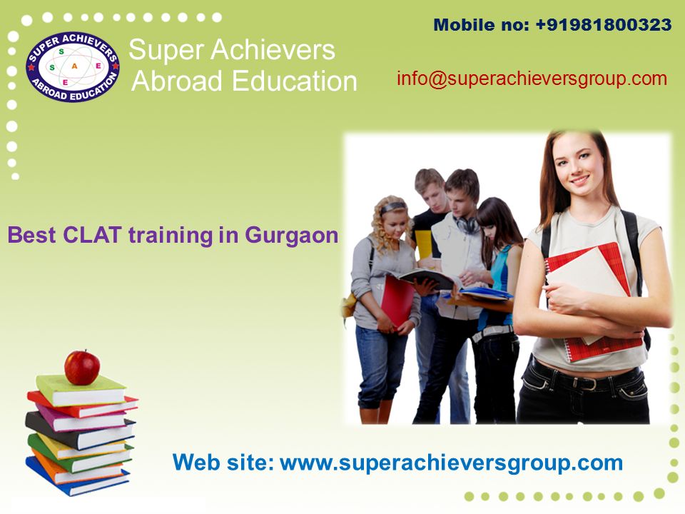 Mobile no: Web site:   Best CLAT training in Gurgaon