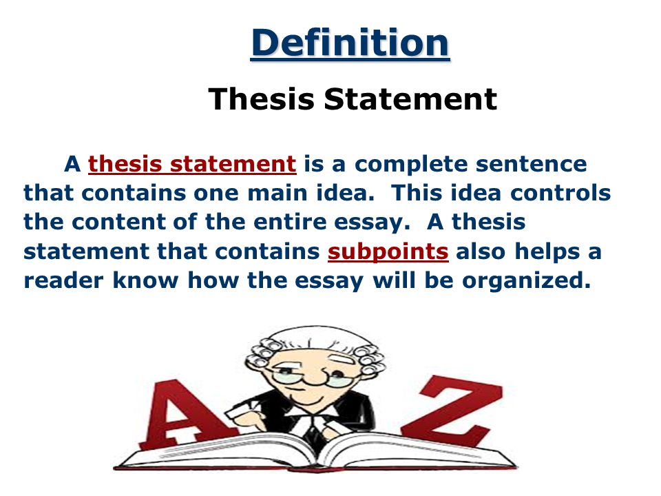 Thesis Statement Words