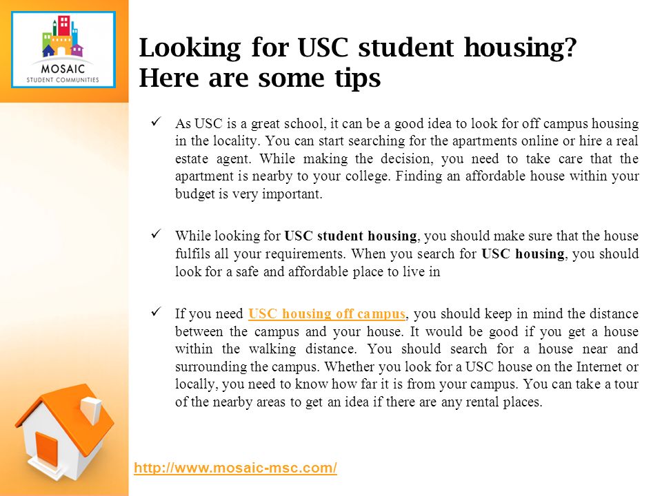 Looking for USC student housing.