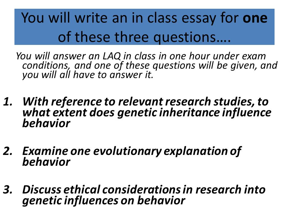 Genetic Essay