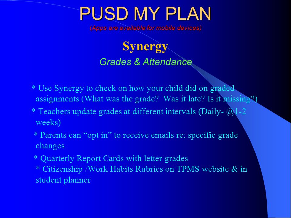 pusd synergy