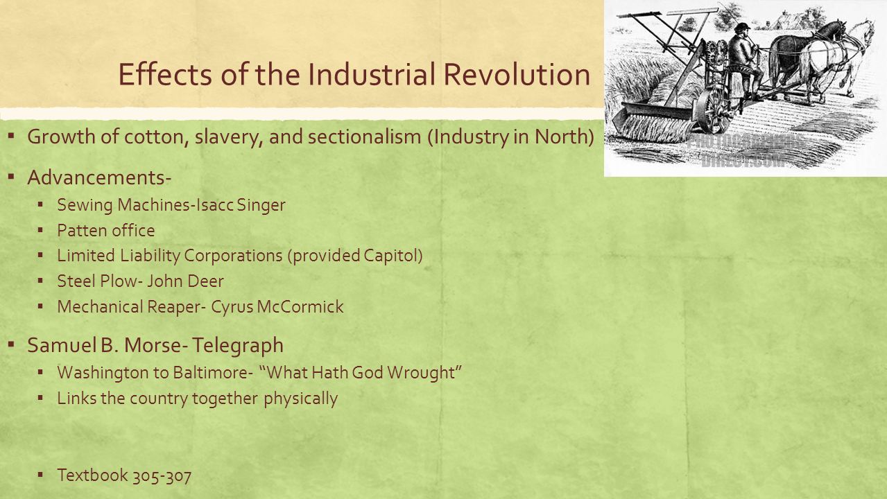 effects on the industrial revolution effects on the industrial revolution