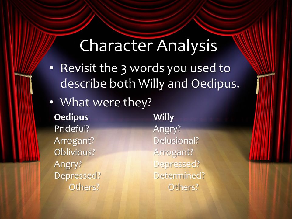 willy loman vs oedipus the king willy loman vs oedipus the king