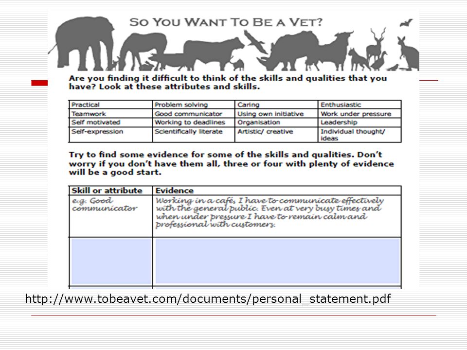 tips for writing personal statement for vet school Worksheet for writing a personal statement which subjects are you looking forward to studying further at veterinary college and why. tips for writing personal statement for vet school Worksheet for writing a personal statement which subjects are you looking forward to studying further at veterinary college and why.