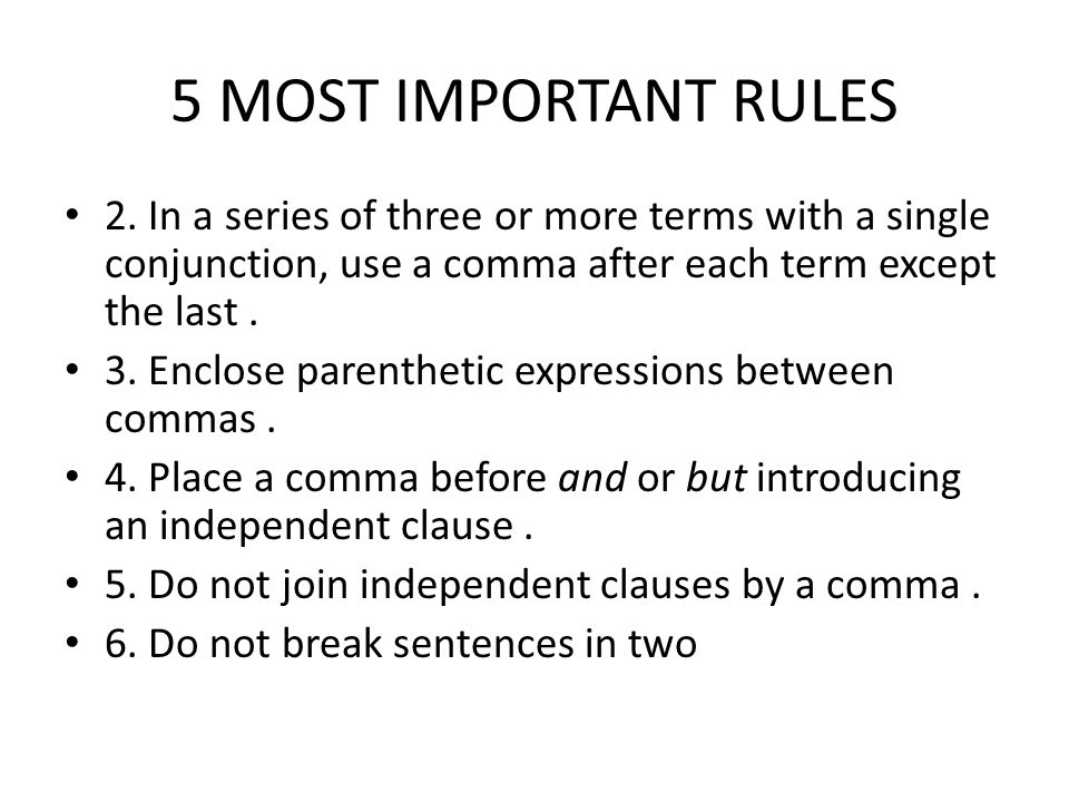 do you put a comma before but