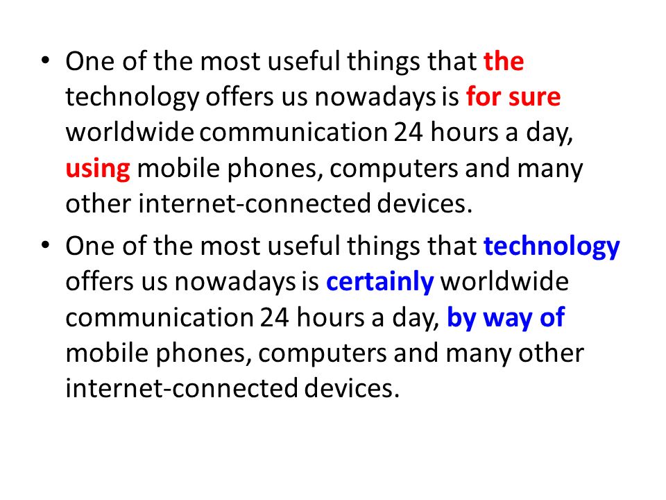communication and technology essay