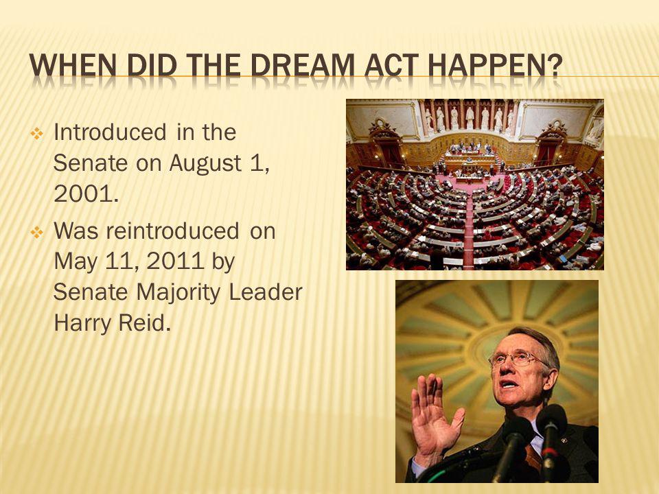 Introduced in the Senate on August 1, 2001.