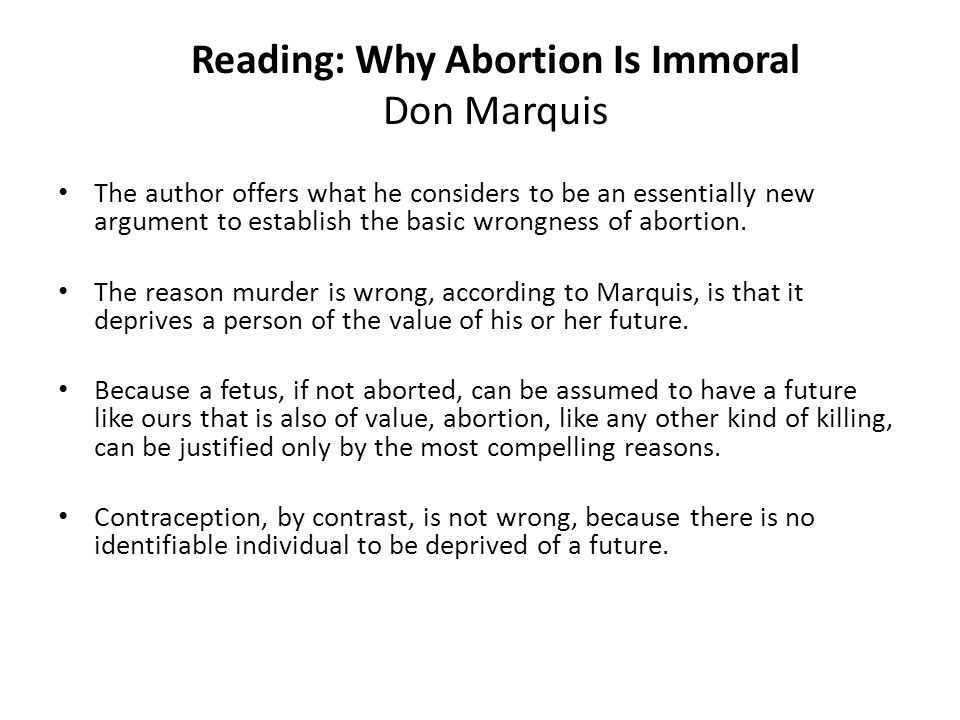 immorality of abortion essay immorality of abortion essay