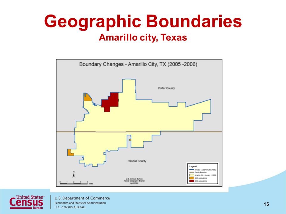 Geographic Boundaries Amarillo city, Texas 15