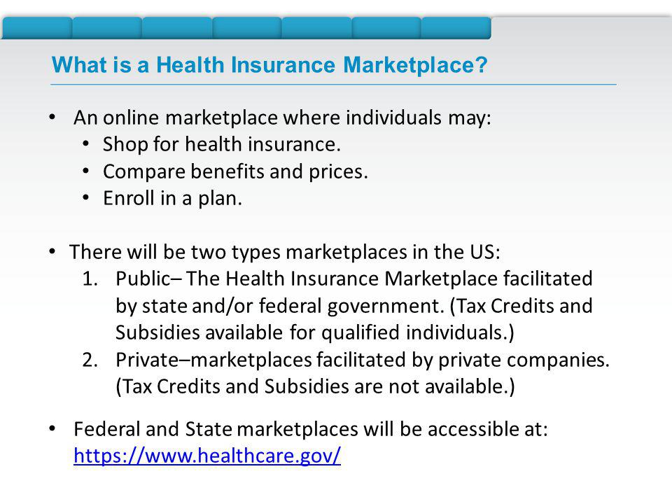 What is a Health Insurance Marketplace.