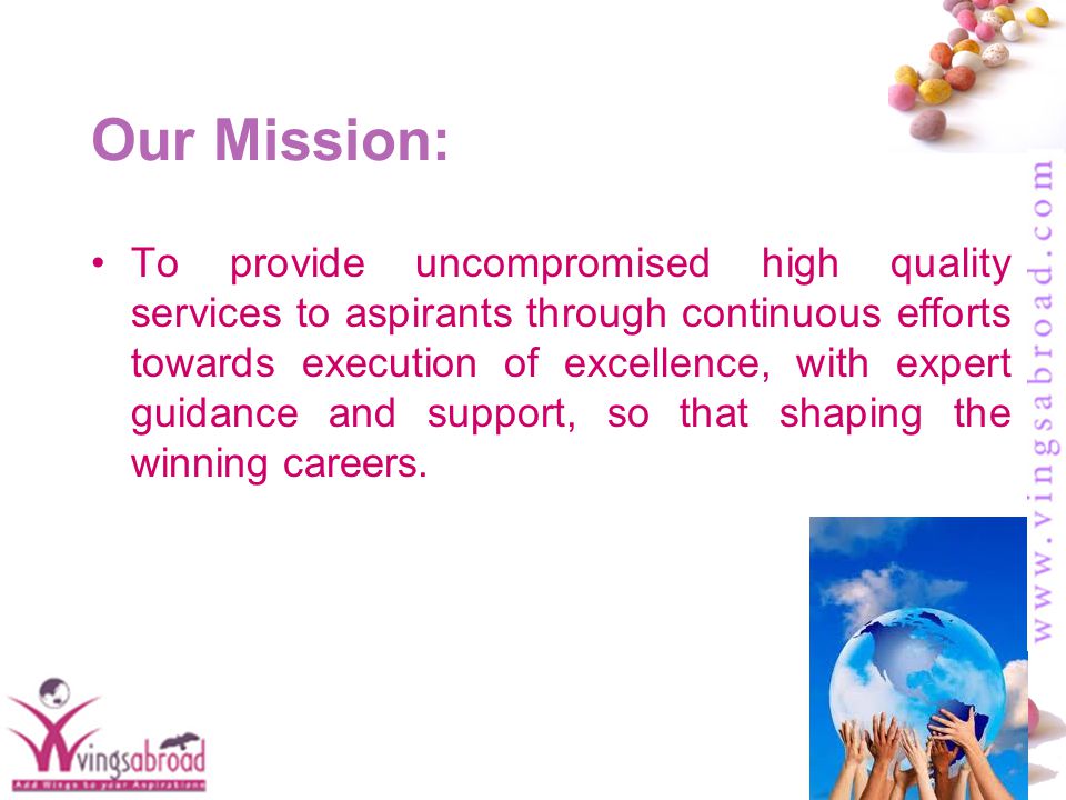 # Our Mission: To provide uncompromised high quality services to aspirants through continuous efforts towards execution of excellence, with expert guidance and support, so that shaping the winning careers.