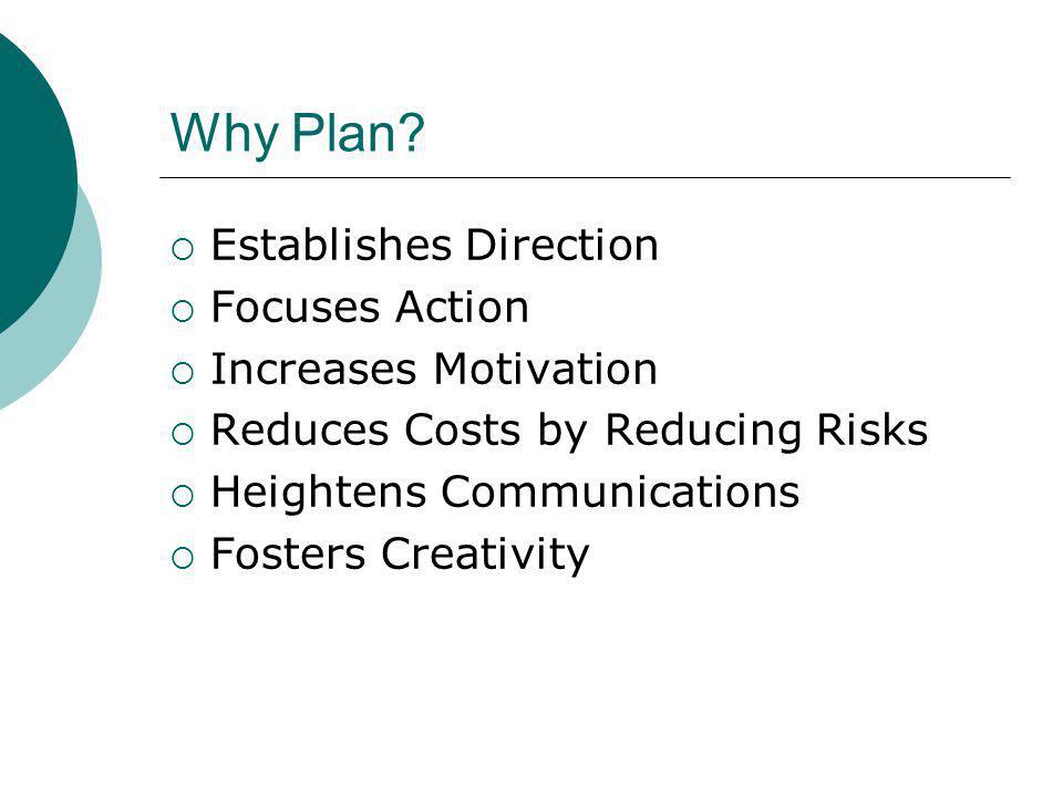 Why Plan.