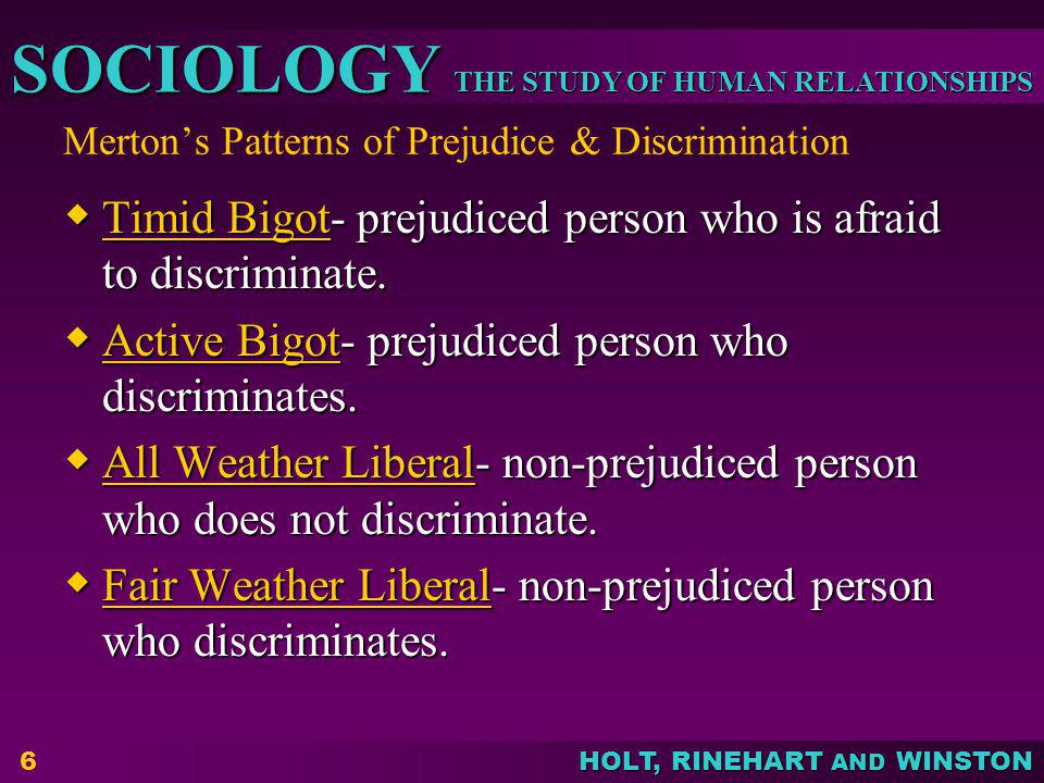 prejudice in canada Prejudice is having already decided what a person of another race is supposed to be like based on little or no experience with such people discrimination is acting on those negative ideas and thereby treating people of that racial group unfairly for example, it was “understood” that black. prejudice in canada Prejudice is having already decided what a person of another race is supposed to be like based on little or no experience with such people discrimination is acting on those negative ideas and thereby treating people of that racial group unfairly for example, it was “understood” that black.