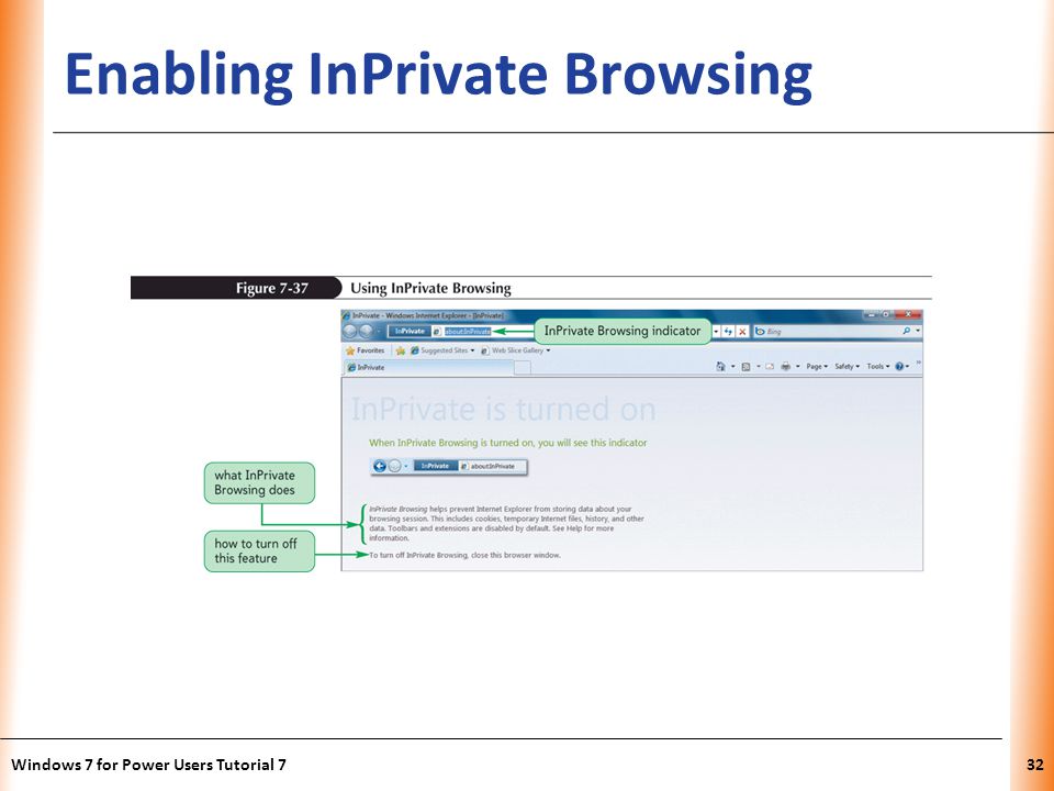 XP Enabling InPrivate Browsing Windows 7 for Power Users Tutorial 732