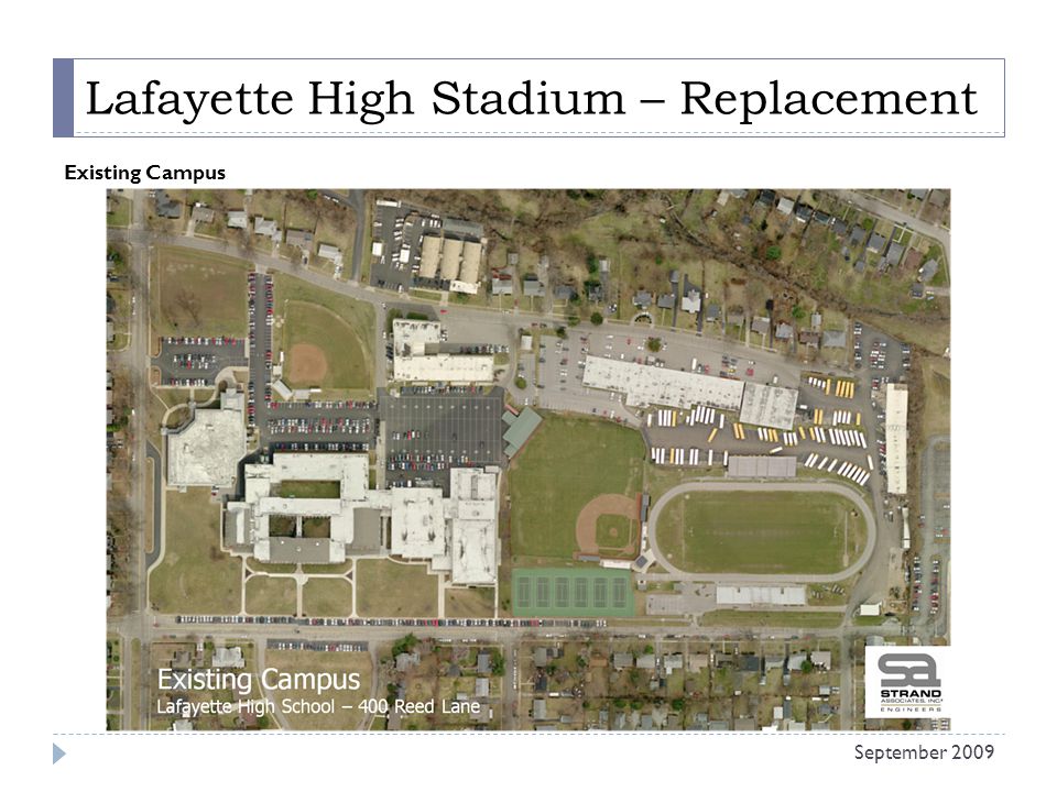 Lafayette High Stadium – Replacement Existing Campus September 2009