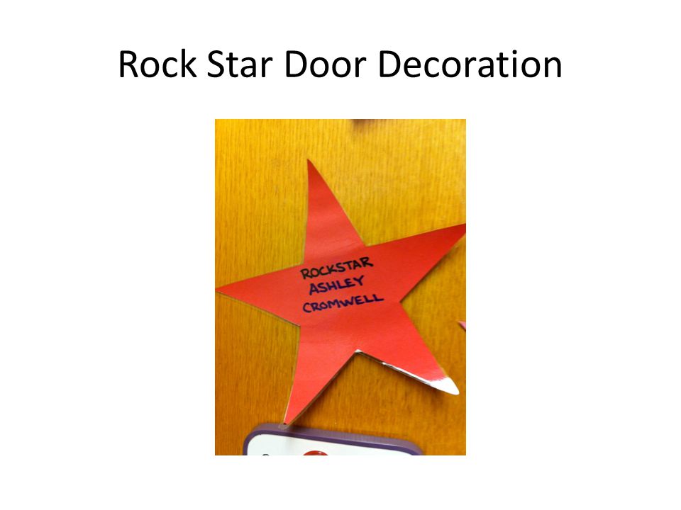 Rock Star Door Decoration