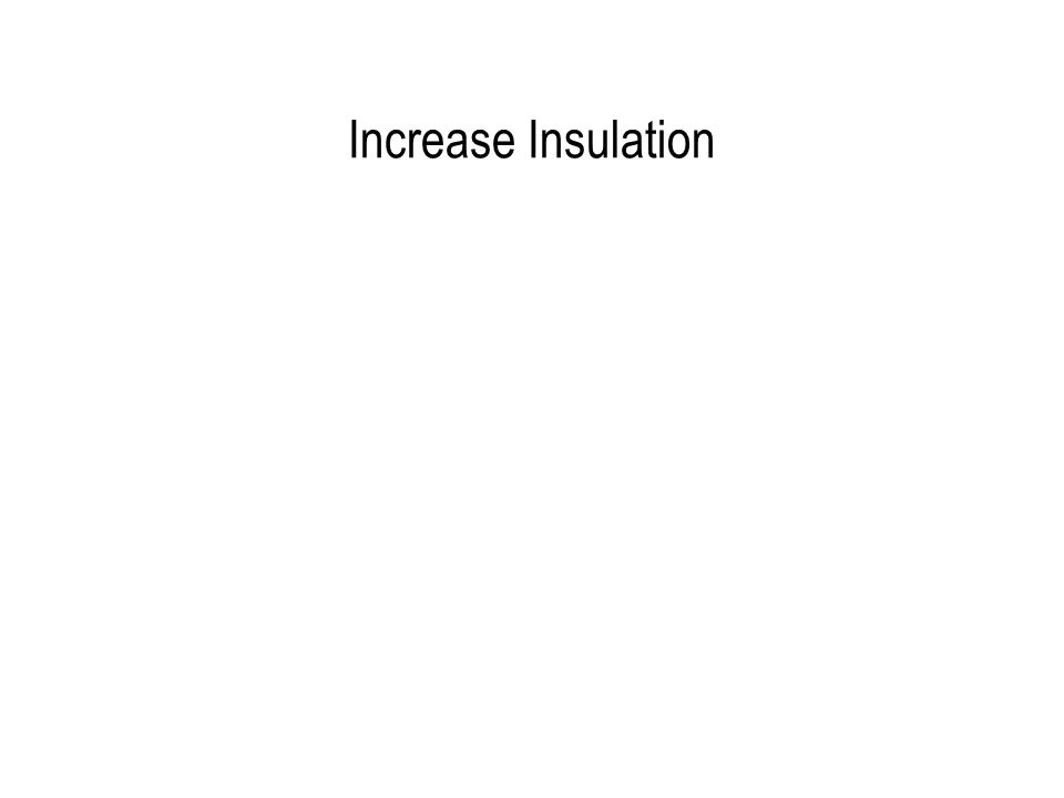 Increase Insulation