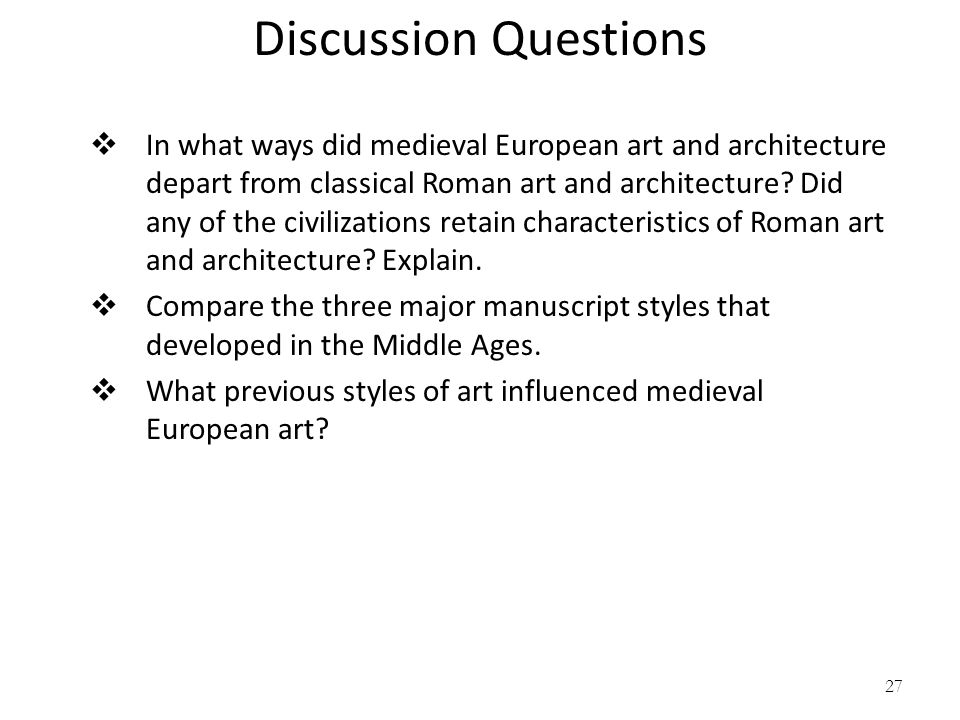 Classical+Civilizations+Characteristics ... depart from classical Roman art and architecture? Did any of the civil
