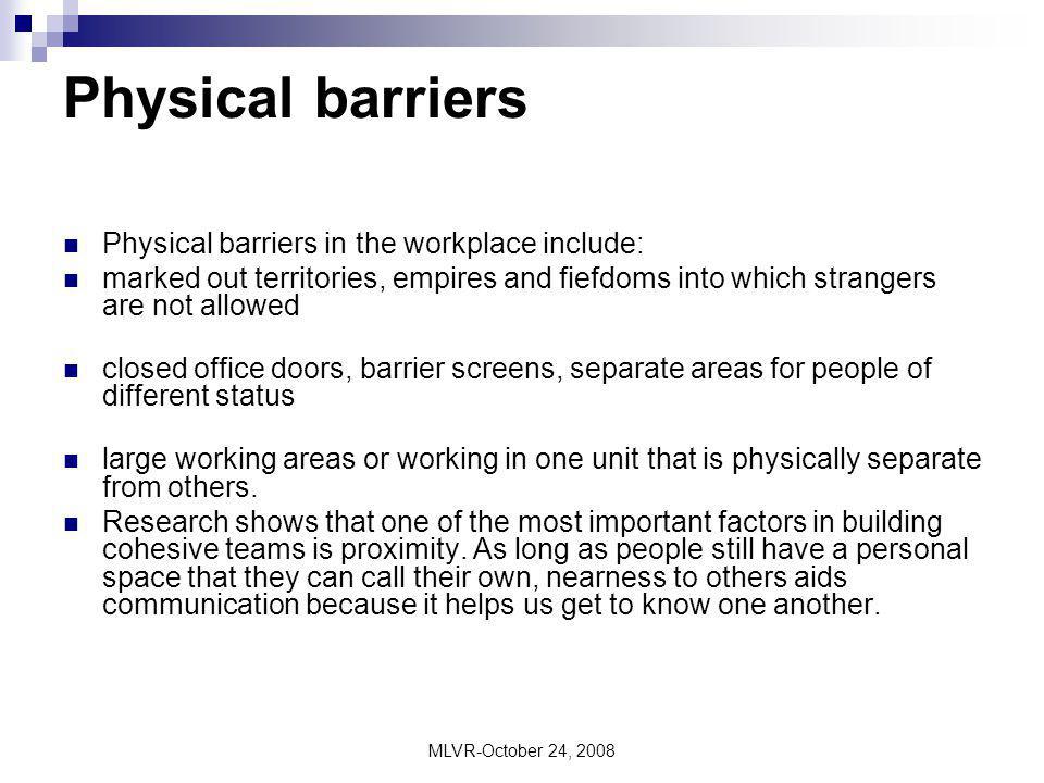 physical barrier example For example, cshcn with a chronic physical condition may experience and need treatment what are the major barriers to integration of physical and mental health. physical barrier example For example, cshcn with a chronic physical condition may experience and need treatment what are the major barriers to integration of physical and mental health.