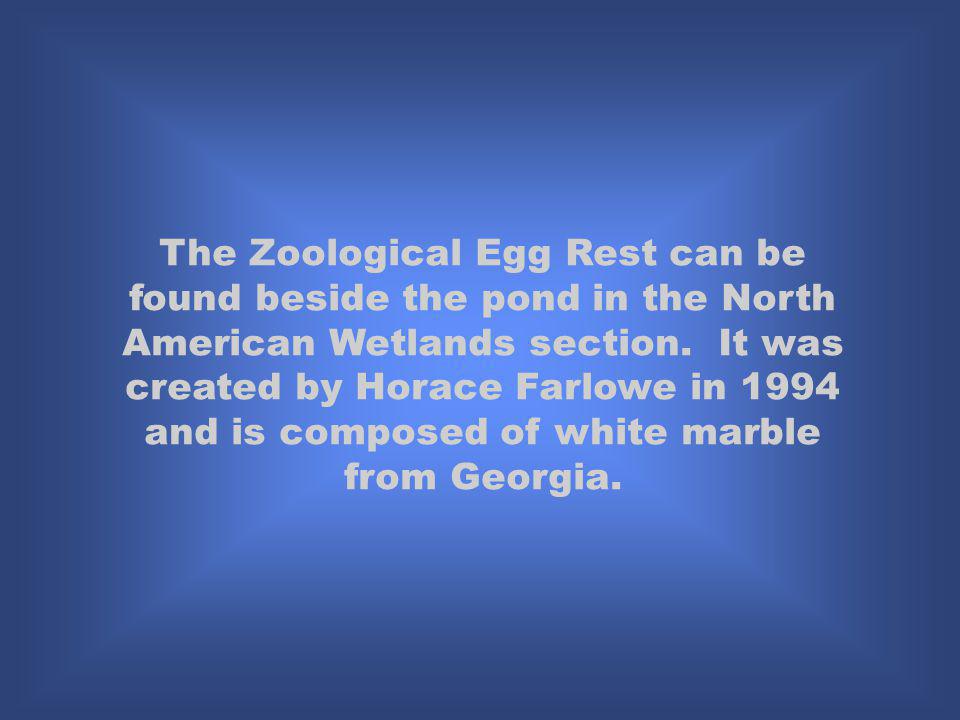 The Zoological Egg Rest can be found beside the pond in the North American Wetlands section.